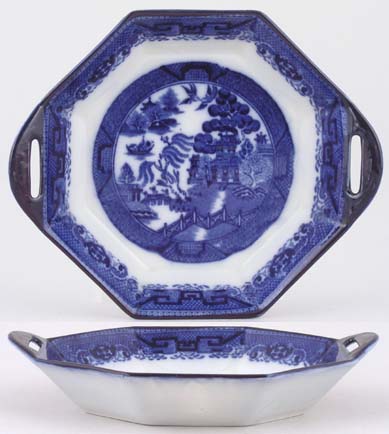 Dish octagonal c1900
